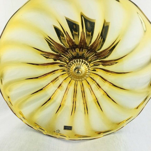 Murano CreArt Venetian 14" Vase Compote 24% Lead C - Picture 8 of 12